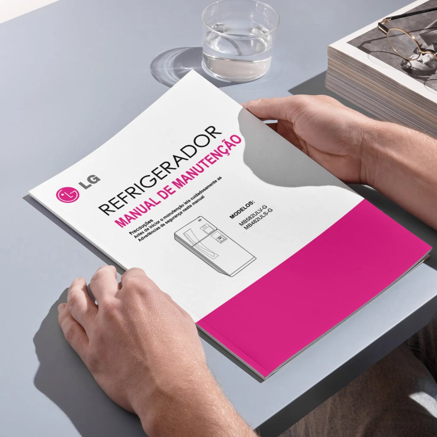 Manual Técnico de Serviços Refrigerador LG MB582ULV-G, MB482ULS-G - Baixar PDF