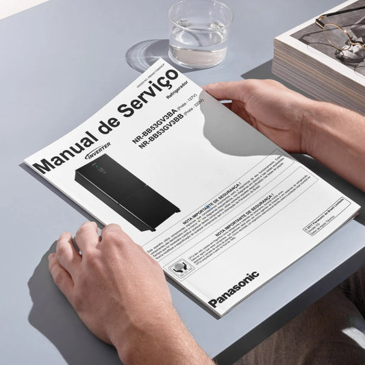 Manual de servicio del refrigerador Panasonic NR-BB53 - Descargar PDF