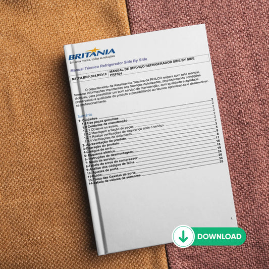 Manual técnico de servicio del refrigerador Philco PRF504 de dos puertas - Descargar PDF