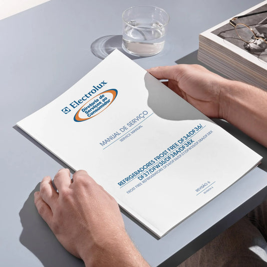 Manual de servicio técnico de los refrigeradores Frost Free DF34, DF36, DF37, DFW35, DF38A y DF38X - Descargar PDF