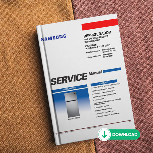 Manual de servicio del refrigerador Samsung RT46K6A4K / RT38K5A05 - Descargar PDF