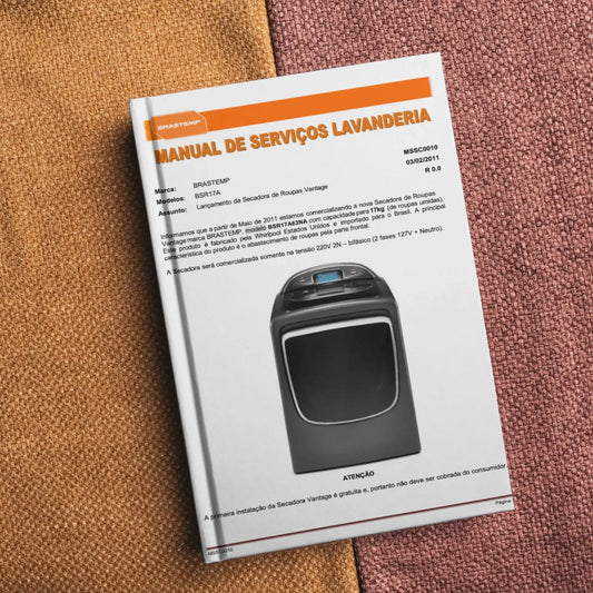 Manual Técnico de Serviços Secadora de Roupas Brastemp Vantage BSR17A - Baixar PDF Brastemp