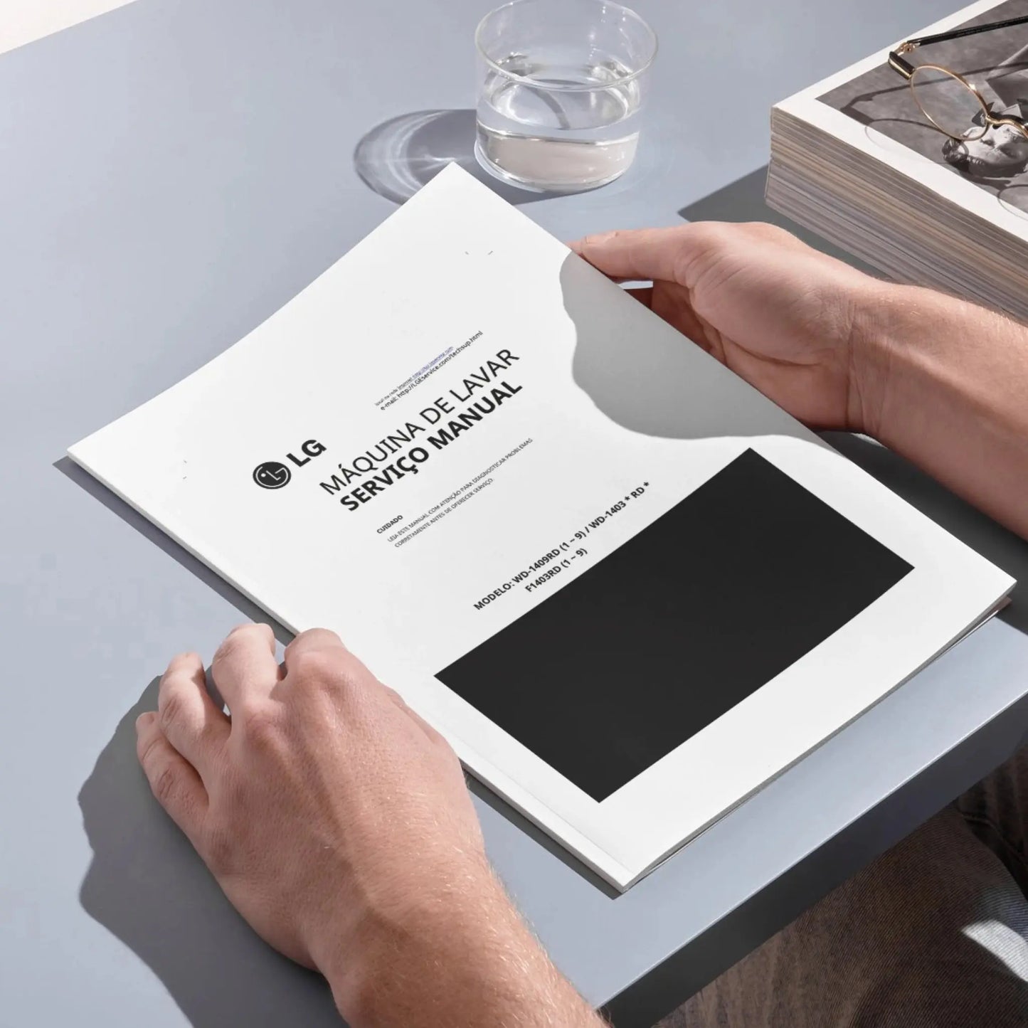 Manual Técnico de Serviços Lava e Seca LG WD1403, WD1409, F1403 - Baixar PDF