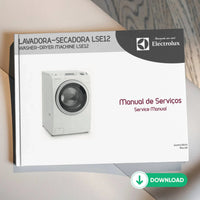 Manual Técnico de Serviço Lava e Seca Electrolux LSE12 em PDF para Baixar Electrolux