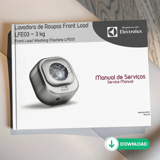 Manual Técnico de Serviços Lava e Seca Electrolux LFE03 - Baixar PDF Electrolux
