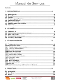 Manual Técnico de Serviços Micro-ondas Brastemp BMG45AE, BMG45AR, BMS45CB, BMS45CR