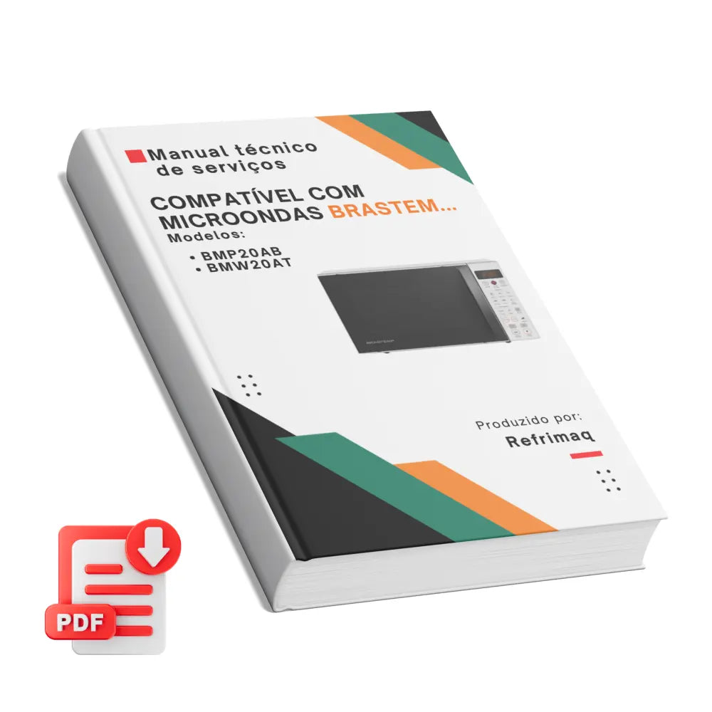 Manual técnico de servicio de microondas Brastemp BMP20AB y BMW20AT - Descargar PDF