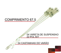 Vara de Suspensão Brastemp / Consul Kit 4 Unidades 67cm Original W10764578