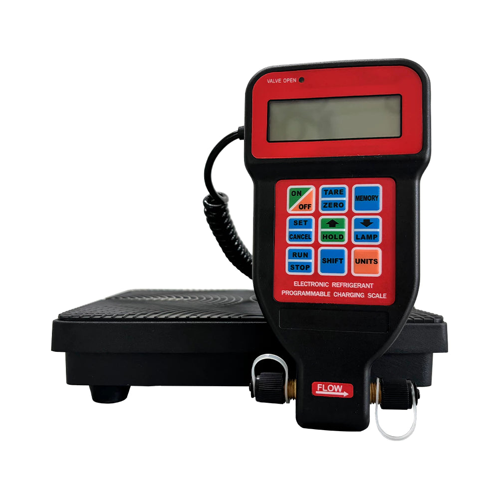 Balança Digital para Gás Refrigerante com Válvula Solenoide e Dosadora LAX