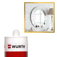 Cola Tampa Vidro Máquina de Lavar Roupa W-max Wurth 400g - Especial para Espelhos e Vidros shopee