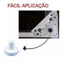 Kit 4 Pé Nivelador Maquina De Lavar Electrolux shopee