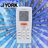 Controle Remoto York para Ar Condicionado York Split GZ-12A-E1 12B-YJEA Universal shopee