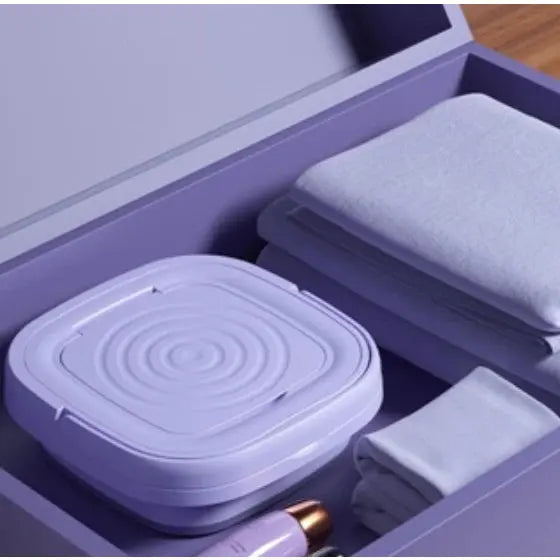 Mini Máquina de Lavar Portátil - Solução Compacta e Eficiente para Suas Roupas shopee