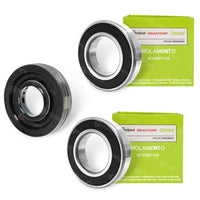 KIT COM DOIS ROLAMENTOS E UM RETENTOR PARA LAVADORAS DE ROUPA ORIGINAL BRASTEMP E CONSUL shopee