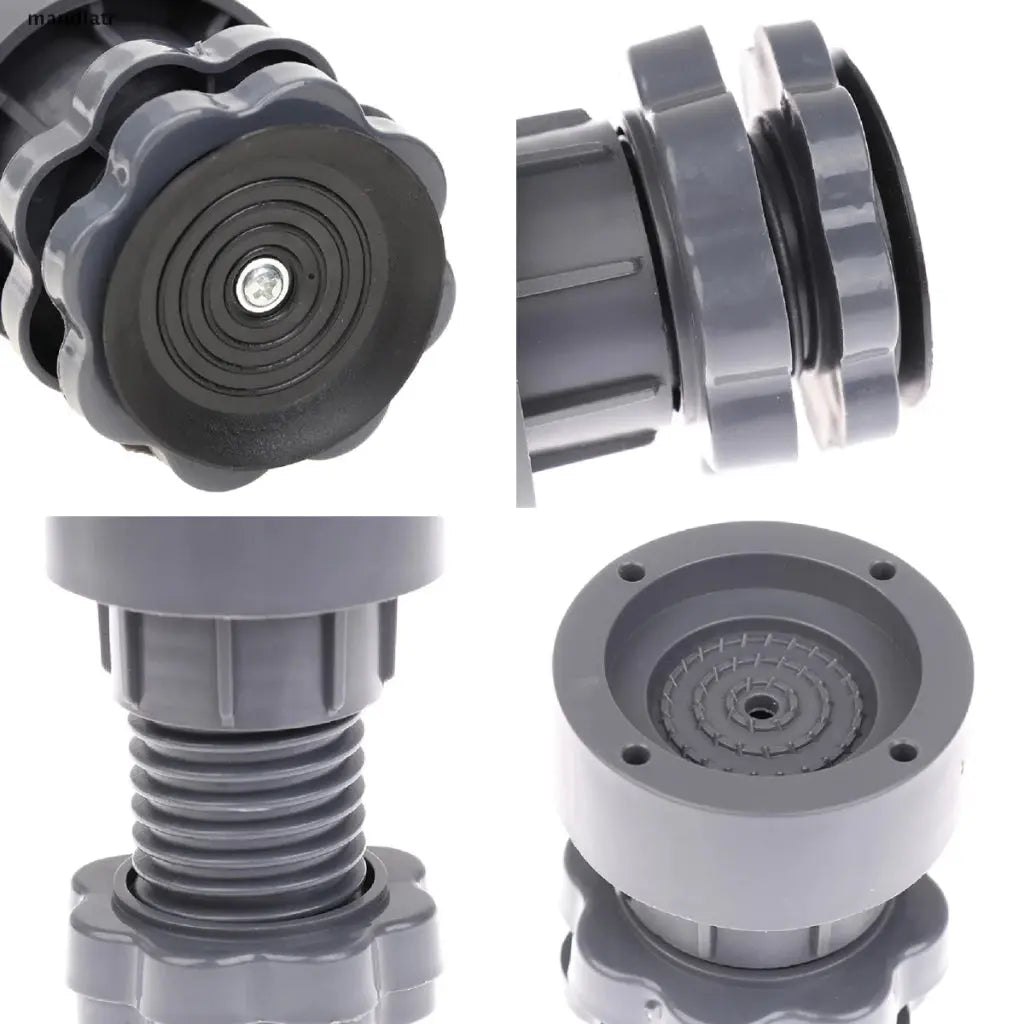 Kit Suporte pé Ajustável para Máquina de Lavar e Móveis - 4 Pés Niveladores shopee