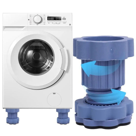 Kit Suporte pé Ajustável para Máquina de Lavar e Móveis - 4 Pés Niveladores shopee