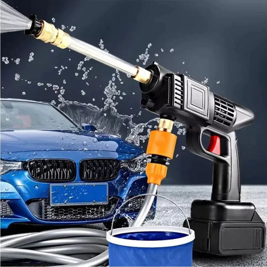 Máquina Lavadora de Alta Pressão Recarregável Sem Fio - Portátil e Potente shopee