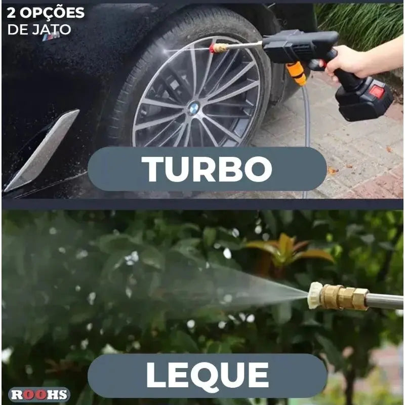 Máquina Lavadora de Alta Pressão Recarregável Sem Fio - Portátil e Potente shopee