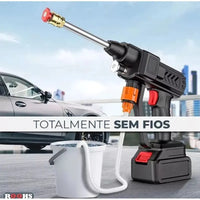 Máquina Lavadora de Alta Pressão Recarregável Sem Fio - Portátil e Potente shopee