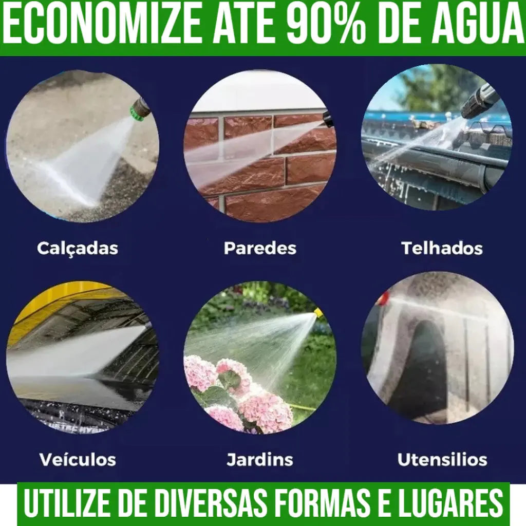 Máquina Lavadora de Alta Pressão Recarregável Sem Fio - Portátil e Potente shopee