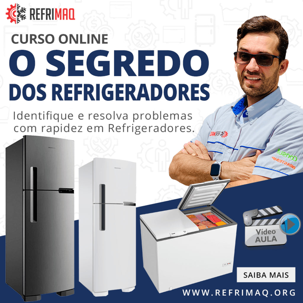 Domine as técnicas de conserto de refrigeradores e turbine sua carreira. Com o curso 