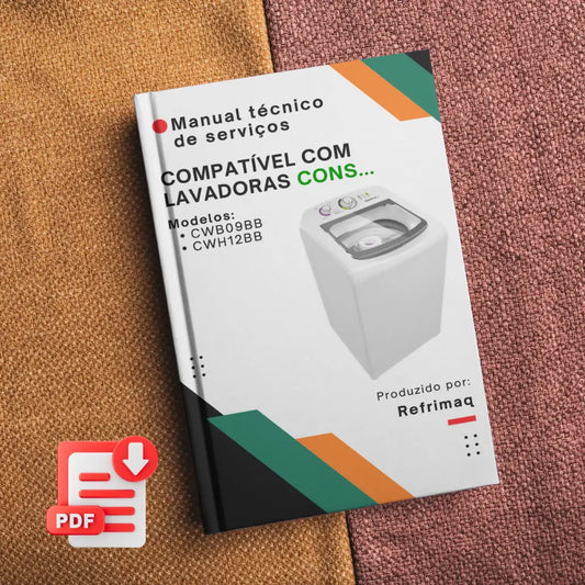 Manual de servicio técnico de las lavadoras Consul CWB09 y CWH12: Descargar PDF
