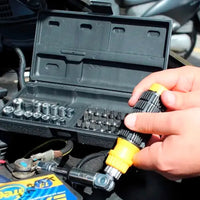 Jogo de Ferramentas com Maleta 241 Peças - Soquetes, Bits e Chave Catraca Reversível Semiprofissional shopee