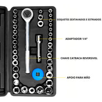 Kit De Ferramentas 46 ou 40 Peças Com Maleta Jogo De Ferramentas Completo shopee
