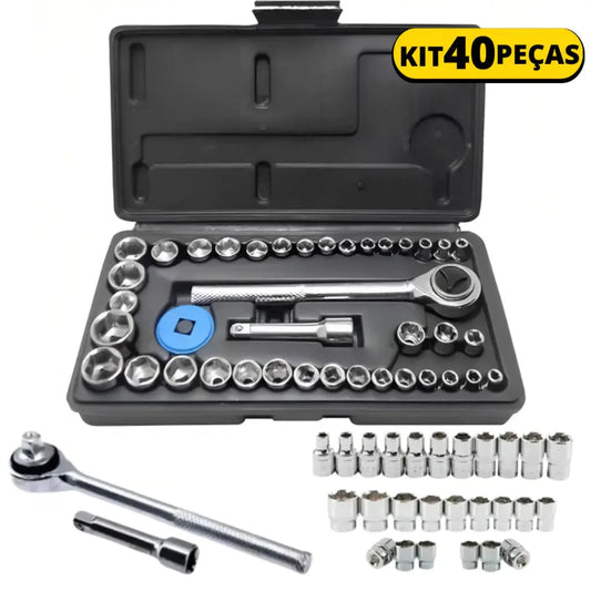 Kit De Ferramentas 46 ou 40 Peças Com Maleta Jogo De Ferramentas Completo